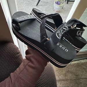 GUESS platform sandals